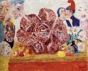 James Ensor Red Cabbage and Masks France oil painting artist